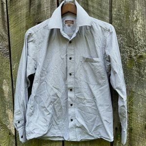 James Tattersall Striped Dress Shirt Size S